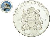 World Coins - Coin, Malawi, Birds of prey, 10 Kwacha, 2010, , Silver plated