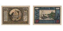 World Coins - Banknote, Germany, Harburg Kreissparkasse, 50 Pfennig, bateau, 1921, 1921-12-31