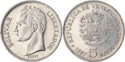World Coins - Coin, Venezuela, 5 Bolivares, 1987, , Nickel, KM:53.2