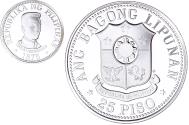 World Coins - Coin, Philippines, The New Society, 25 Piso, 1975, , Silver, KM:211