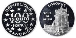 World Coins - Coin, France, Monnaie de Paris, Tour de Belem, 100 Francs-15 Euro, 1997, Paris