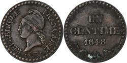 World Coins - France, Centime, Dupré, 1848, Paris, Copper,