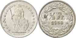 World Coins - Switzerland, 1/2 Franc, 1950, Bern, Silver, , KM:23