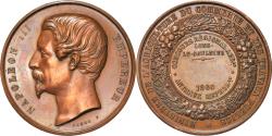 World Coins - France, Medal, Napoléon III, Agriculture, Concours, Lons-le-Saulnier, 1860