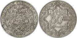 World Coins - Morocco, 50 Centimes, undated (1921), Copper-nickel,
