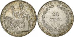 World Coins - French Indo-China, 20 Cents, 1937, Paris, Silver, , Lecompte:236