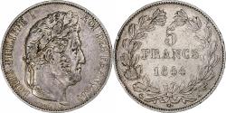 World Coins - France, 5 Francs, Louis-Philippe, 1844, Paris, Silver, , Gadoury:678a
