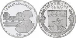 World Coins - France, Medal, Les Joyaux de Paris, Le Palais de Chaillot, Silver,
