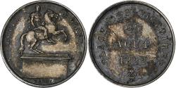 World Coins - France, Quinaire, Louis XVIII, Statue de Louis XIV place des Victoires, 1822