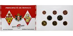 World Coins - Monaco, Rainier III, Coffret 1c. à 2€, BU, 2002, MDP,