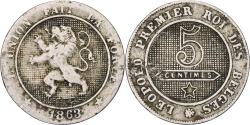 World Coins - Belgium, Leopold I, 5 Centimes, 1863, Copper-nickel, , KM:21