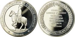 World Coins - France, Medal, Charlemagne, Fondateur de l'Europe Franque, , Silver