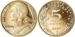 World Coins - Coin, France, Marianne, 5 Centimes, 2001, Paris, BE, , Aluminum-Bronze