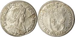 World Coins - Coin, France, Louis XIV, 1/12 Écu à la mèche longue, 1658, Aix,