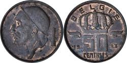 World Coins - Belgium, 50 Centimes, 1983