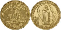 World Coins - France, Token, Sanctuaire de Notre Dame du Rosaire, Lourdes, 2001, Copper-nickel