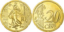 World Coins - France, 20 Euro Cent, 2002, Proof, , Brass, KM:1286