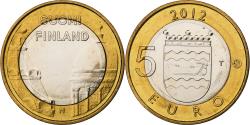 World Coins - Finland, 5 Euro, Uusimaa, Helsinki & Uspenski Cathedral, 2012, Vantaa