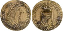 World Coins - France, Token, Louis XIV, Nuremberg, Gottlieb Lauffers, Brass,