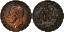 World Coins - Coin, Great Britain, George VI, 1/2 Penny, 1937, , Bronze, KM:844