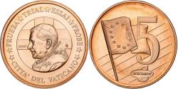 World Coins - Vatican, Medal, 5 C, Essai-Trial Benoit XVI, 2007, Copper,