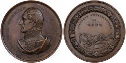World Coins - Belgium, Medal, Léopold Ier, Académie d'horticulture de Gand, Copper, Hart