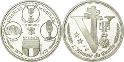 World Coins - France, Medal, Charles de Gaulle, un Homme, un Destin, , Silver