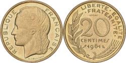 World Coins - France, 20 Centimes, Concours de Dieudonné, 1961, Paris, Pattern, Copper-nickel