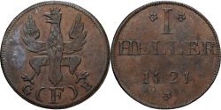 World Coins - Coin, German States, FRANKFURT AM MAIN, Heller, 1821, Frankfurt,