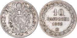 World Coins - Coin, ITALIAN STATES, PAPAL STATES, Pius IX, 10 Baiocchi, 1863, Roma,