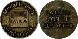 World Coins - France, Token, Ligue contre le Cancer, Copper,