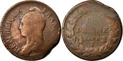 World Coins - Coin, France, Dupré, Decime, 1799, Limoges, , Bronze, KM:644.7