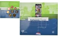 World Coins - Netherlands, 1 Cent to 2 Euro, Epilepsie fonds, 2003, BU,