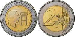 World Coins - Luxembourg, 2 Euro, Grand Duc Henri et monogramme, 2004, Utrecht,