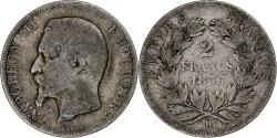World Coins - France, Napoleon III, 2 Francs, 1856, Lyon, Silver, , Gadoury:523