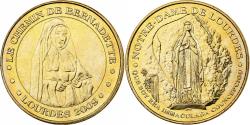 World Coins - France, Token, Lourdes - Le chemin de Bernadette, 2009, Copper-nickel Aluminium