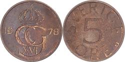 World Coins - Coin, Sweden, 5 Öre, 1978