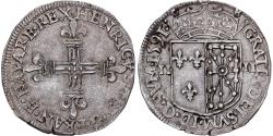 World Coins - France, Henri IV, 1/4 Ecu de Béarn, 1591, Saint-Palais, Silver,