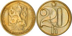 World Coins - Coin, Czechoslovakia, 20 Haleru, 1988, , Nickel-brass, KM:74