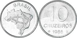 World Coins - Brazil, 10 Cruzeiros, 1985