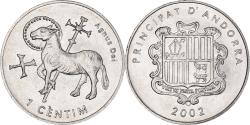 World Coins - Coin, Andorra, Centim, 2002, Agnus Dei, , Aluminum, KM:178