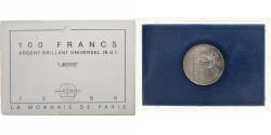 World Coins - France, 100 Francs, Statue de la Liberté, 1986, Paris, Silver,