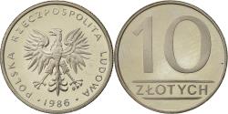 World Coins - Poland, 10 Zlotych, 1986, Warsaw, , Copper-nickel, KM:152.1