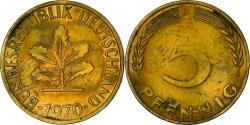 World Coins - Coin, GERMANY - FEDERAL REPUBLIC, 5 Pfennig, 1970, Munich, , Brass Clad