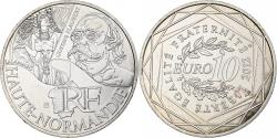 World Coins - France, 10 Euro, Haute-Normandie, 2012, Monnaie de Paris, , Silver