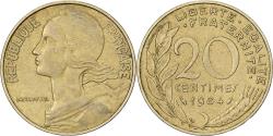 World Coins - France, 20 Centimes, Marianne, 1984, Paris, Aluminum-Bronze,