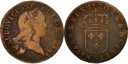 World Coins - Coin, France, Louis XV, Sol au buste enfantin, Sol, 1720, Reims,