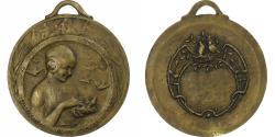 World Coins - France, Medal, Journée Nationale des Familles Nombreuses, 1920, Brass