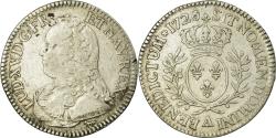 World Coins - Coin, France, Louis XV, 1/5 Écu aux branches d'olivier, 24 Sols, 1/5 ECU, 1726