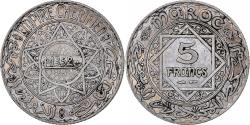 World Coins - Morocco, Mohammed V, 5 Francs, 1352, Paris, Silver, , KM:37